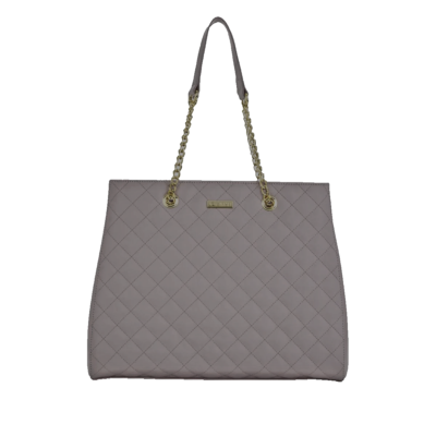 JOY & IMAN Diamond Quilted Genuine Leather Satchel w/h RFID  display picture 1