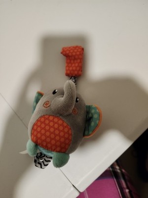Spark Create Imagine Elephant Chime Rattle Crinkle Toy EUC