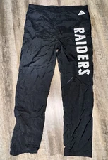 Vintage Oakland Raiders Track Pants Mens Large Black Apex One NFL Sweatpants