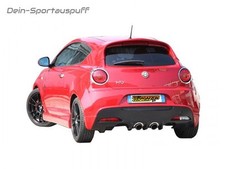Ragazzon Mittig Racinganlage Alfa MiTo 1.4 TB 88kW für Cad.Heck 2x90mm gerollt