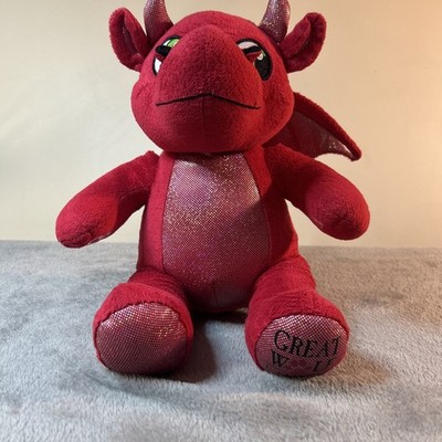Build A Bear MagicQuest Red Dragon Ellie Plush Great Wolf Lodge Exclusive 15''