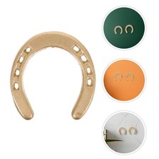 2 Pcs Good Luck Horseshoe Decor Iron Horseshoes for Wall Decorative