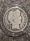 1910 P  Silver Barber Half Dollar From Danbury Mint Collection