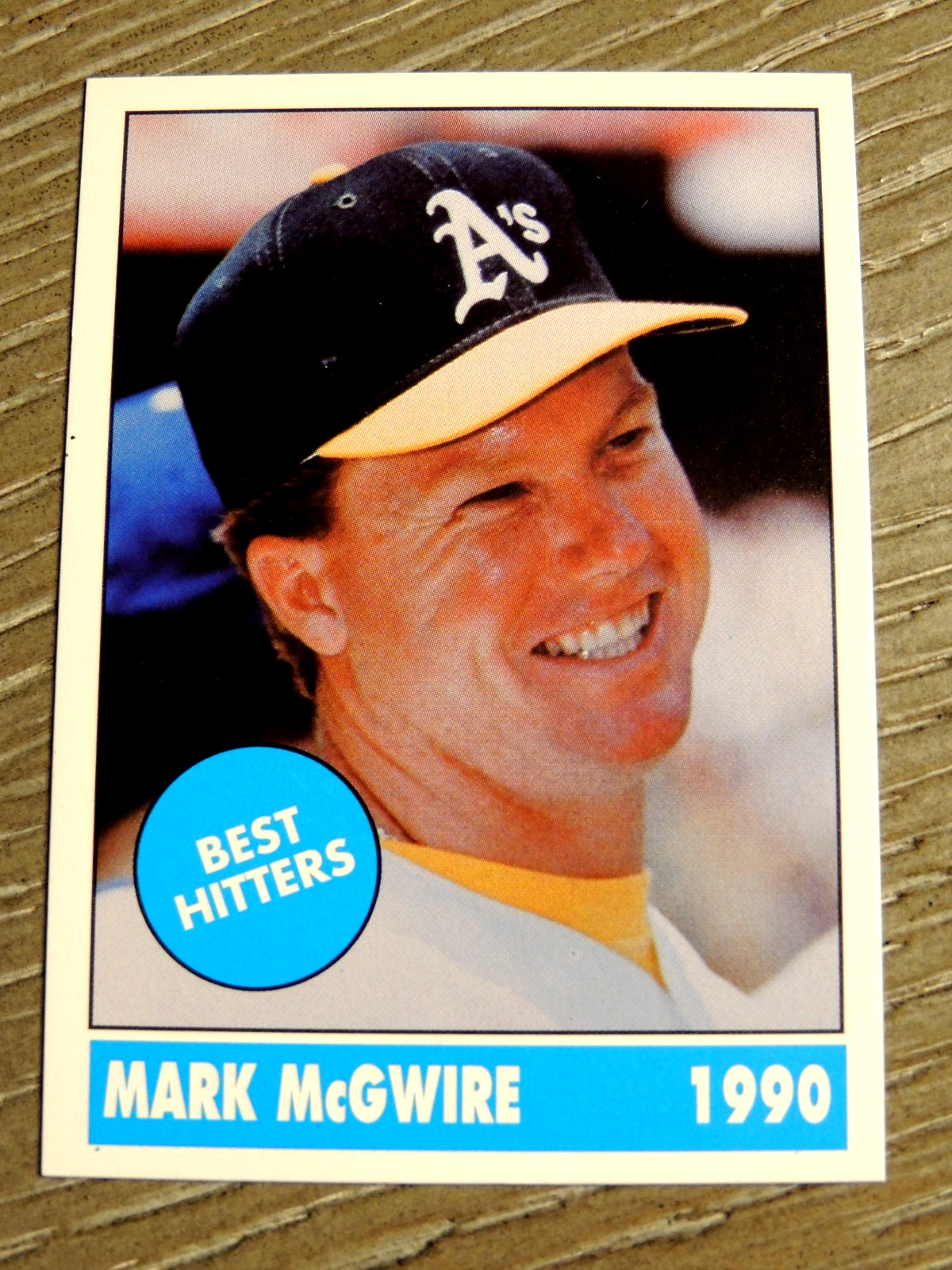 MARK MCGWIRE 1990 THE SHANKS COLLECTION CARD #26     ATHLETICS