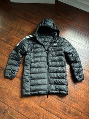 Adidas Essentials Down Parka - Men Winter Down Jacket Coat Black size L