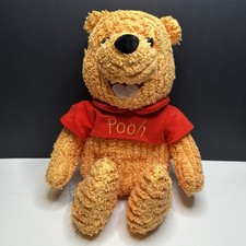 Walt Disney Winnie the Pooh Chenille Stuffed Animal Weighted Bottom Plush 16"