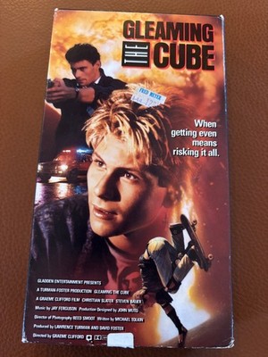 Vintage Gleaming The Cube (1988) VHS Christian Slater Tony Hawk - Vestron Video
