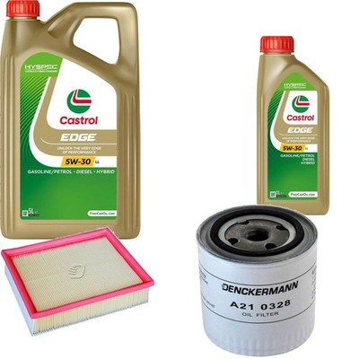 Inspektionspaket Castrol EDGE Titanium 5W-30 LL 6L für Land Rover Range 4.6