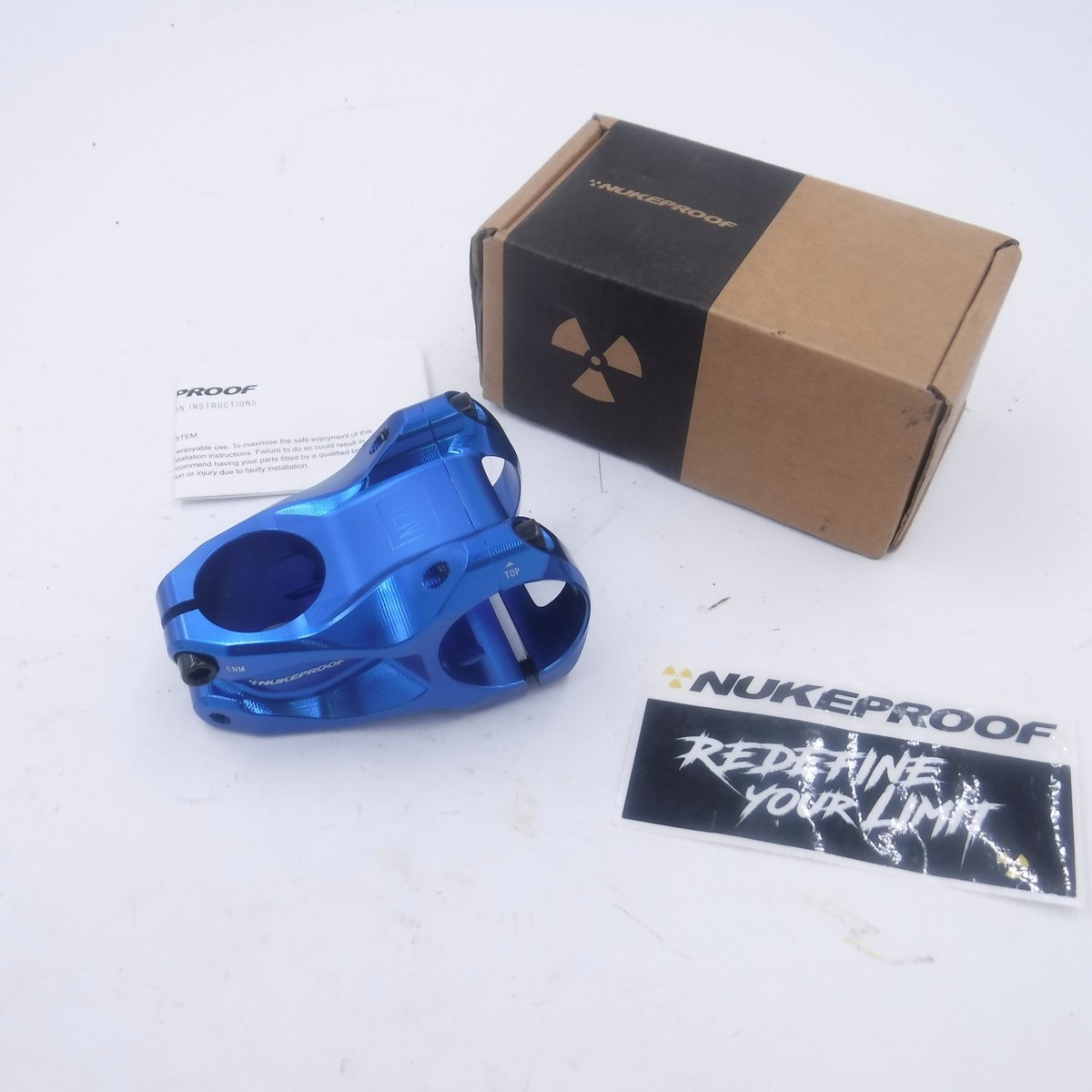 Nukeproof 50mm Horizon Stem 35mm Bar Clamp Blue | eBay