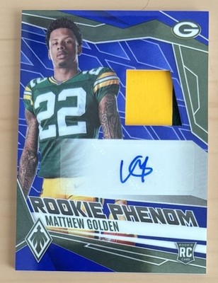 2025 Panini Phoenix Matthew Golden Rookie Phenom Auto Blue 40/49 #RPJ-MGN