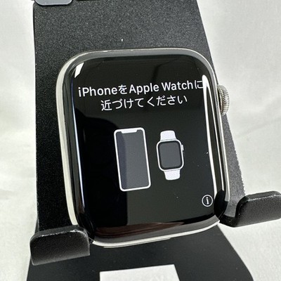 Apple Watch Series 5 44mm Stainless Steel Case Cellular Excellent Condition