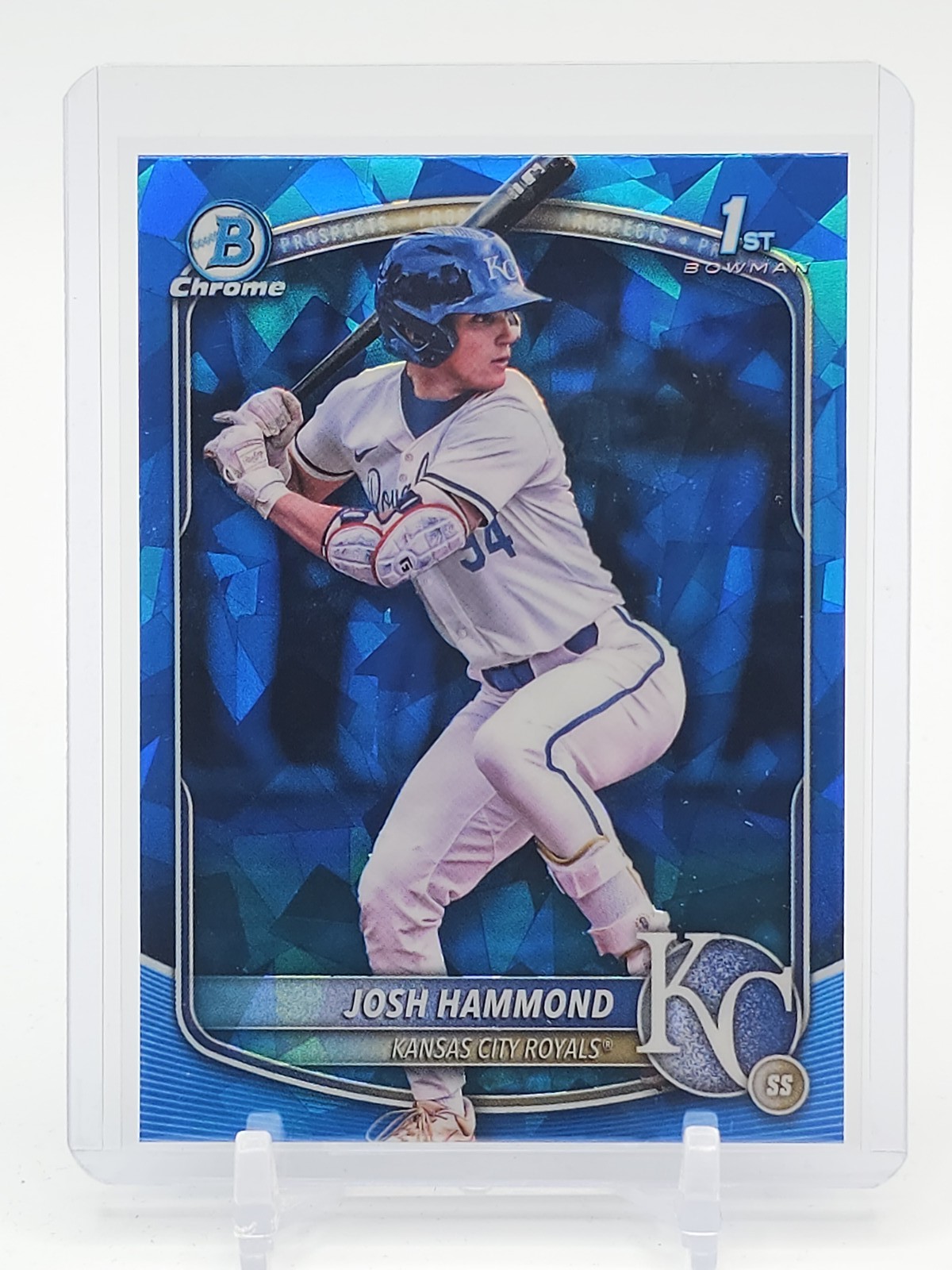 JOSH HAMMOND 2025 BOWMAN CHROME DRAFT 1ST SAPPHIRE REFRACTOR ROYALS Q2045