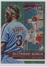 2022 Panini Donruss Optic Diamond Kings Green Dragon Prizm /99 Bryce Harper 1bi0