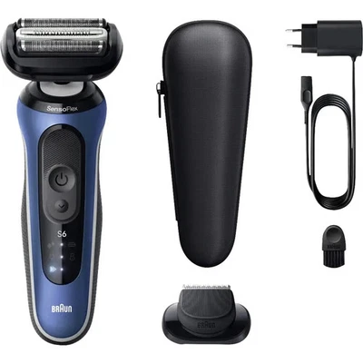 Braun 62-B1200s Series 6 Rasoir lavable bleu - Photo 1/2