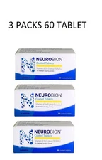 60 Tablets Neurobion Vitamin B1, B6, B12 for Numbness, Tingling & Nerve Relief