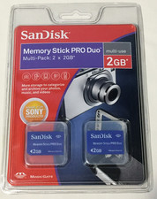 SanDisk Memory Stick PRO Duo Multi-Pack: 2 x 2GB multi-use