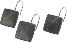 Nicole Miller - Shower Curtain Hooks, Resin Bathroom , Dorm Room Essentials, ...