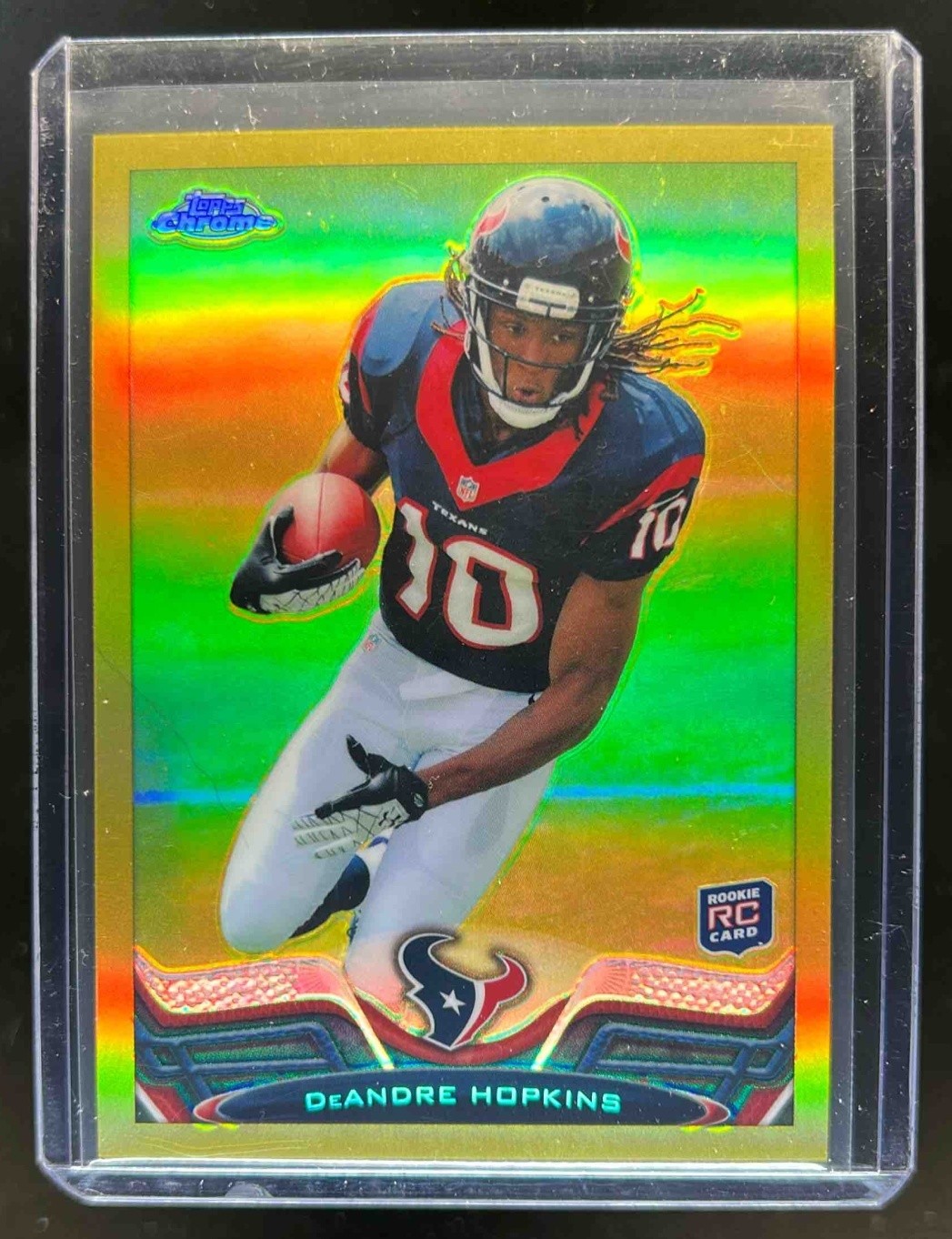 2013 Topps Chrome DeAndre Hopkins RC Gold Refractor Rookie #/50 Texans