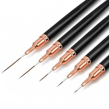 NEW 5pcs Nail Art Liner Brush Set Striping Drawing Pen Kit for Manicure Design
