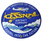Vintage Cessna Aircraft Sign - Gas Airplane Flying Future Porcelain Sign
