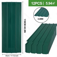 24x Corrugated Roof Sheets Profile Galvanized Metal Roofing Panels Carport Shed