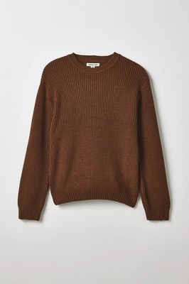 UO Fisherman Crew Neck Sweater Brown Men s Size Medium