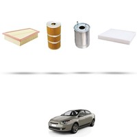 Hoffcar Wartungsset - 4 Filter FüR Renault Fluence 1.6 Dci 96 Kw Ab 2014