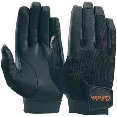 #ad New Cabela#x27;s Black Leather Palm Lightweight Shooting Hunting Gloves Size XL $18.99