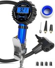Digital Bike Tire Inflator with Pressure Gauge & Presta Valve Adapter