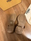 NWT 100% Authentic FENDI Shearling Buckled Heels Slip Ons Clogs Suede Leather 40 — photo 2