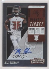 2018 Panini Contenders Rookie Playoff Ticket 10/99 MJ Stewart #160 Auto 0b2