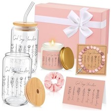 8 Pcs Christian Gifts for Women God Says You Are Religious Sister Faith Pink