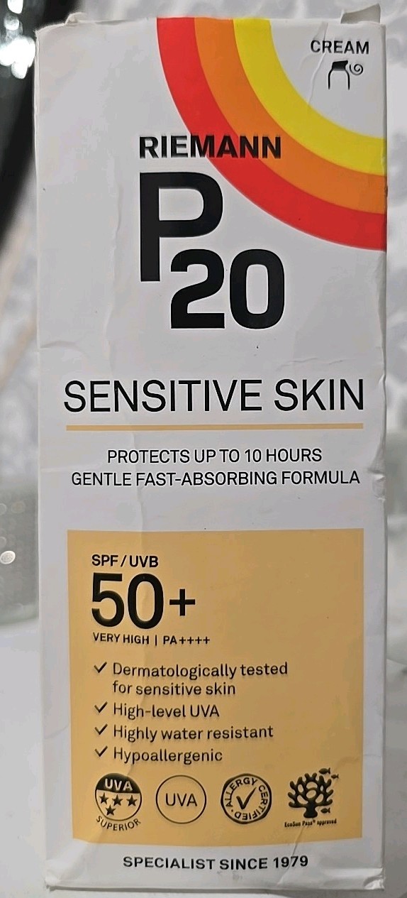 Riemann P20 SPF50+ Sunscreen Cream for Face 200ML Sensitive Skin