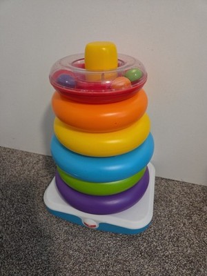 Large Infant Fisher Price Stacking Rings Baby Toddler Toy Cognitive Development
