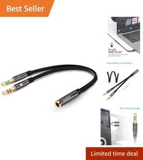 2-Port 3.5mm AUX Splitter with Gold Connectors   Enhance Your Audio Experience