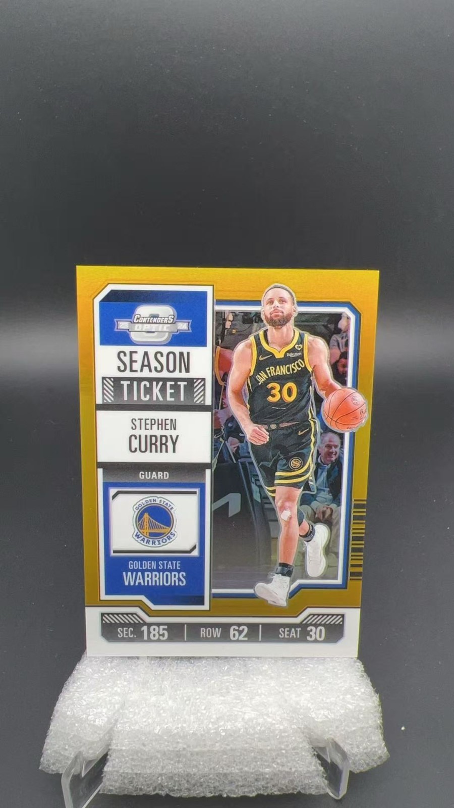 2023-24 Panini Contenders Optic Stephen Curry Season Ticket Gold /10 #17386 C