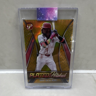 Topps Pristine Plated & Polished Elly De La Cruz PP-4 Gold Refractor /50