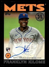 2021 Topps 1987 Black Autographs Franklyn Kilome Auto 073/199 New York Mets