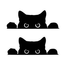 Car Stickers Peeking Cat Automotive Decals Stickers for Cars