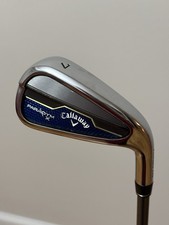 Callaway Paradym X Forged 455 7 Iron Hzruds Gen 4 Silver 75g Stiff Flex Shaft