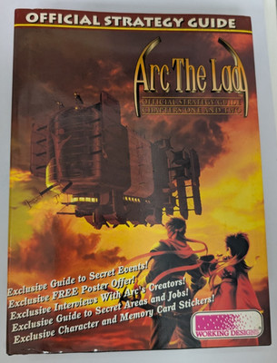 Arc The Lad 1 I And 2 II Official Strategy Guide Only Working Designs 2002