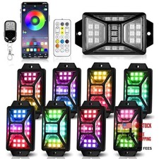8 Pods Full Angle RGB Rock Lights 8 Pods-Full Angle- New 3 Control Mode -12V