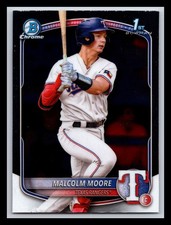 Malcolm Moore Texas Rangers 2025 Bowman #BCP-129 Chrome Prospects