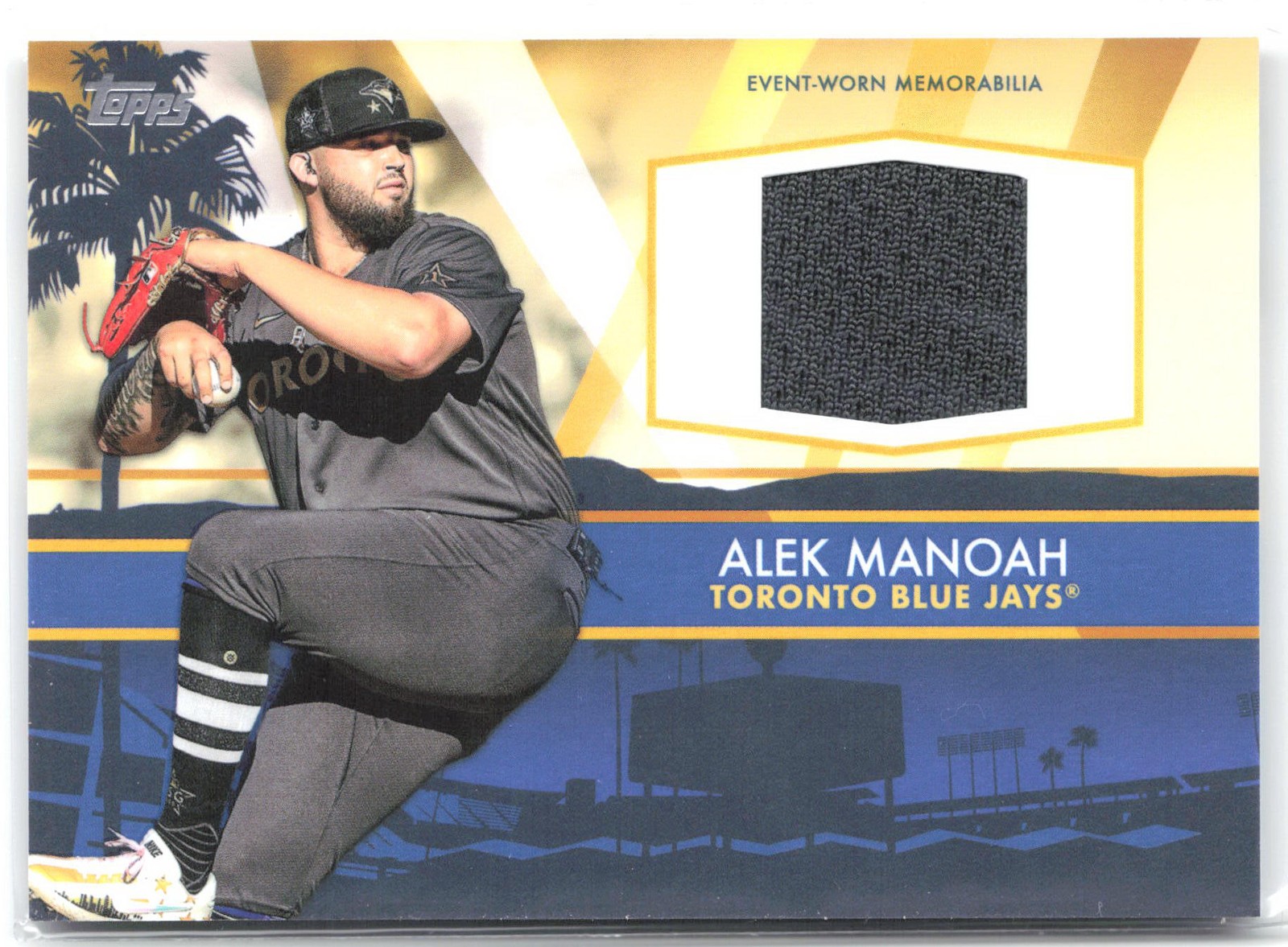 2022 Topps Update ASSC-AM Alek Manoah All-Star Stitches Relic Card