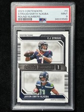 2023 Panini Contenders Round Numbers C.J. Stroud, Jaxon Smith-Njigba #4 (RC)