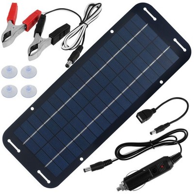 30W 12V Solar Battery Charger & Maintainer, Waterproof Trickle Charging Kit USA