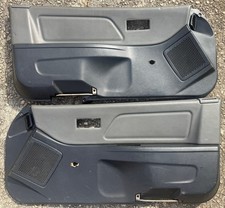 90-91 Honda Civic Hatchback Driver Passenger Door Panels Blackgray Oem Factory
