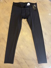 Mens Nike Pro Combat Leggings Compression Pants Black/Gray Size XL NWT