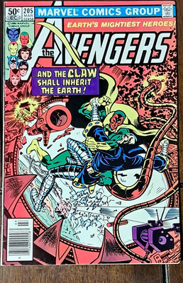  The Avengers  #205 1981 Shadow of the Claw Perez