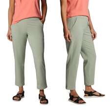 Columbia Women's All Seasons Pull-On Pants Size XL Green Pockets Hiking UPF 50